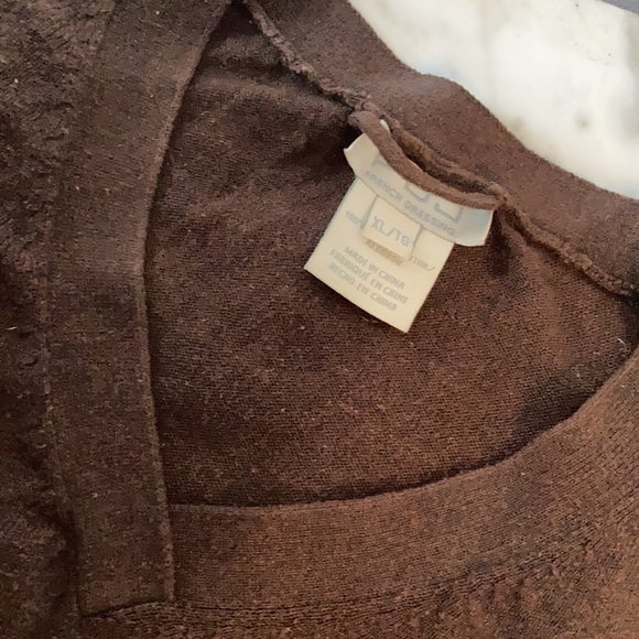 Brown v-neck sweater - Picture 2 of 4
